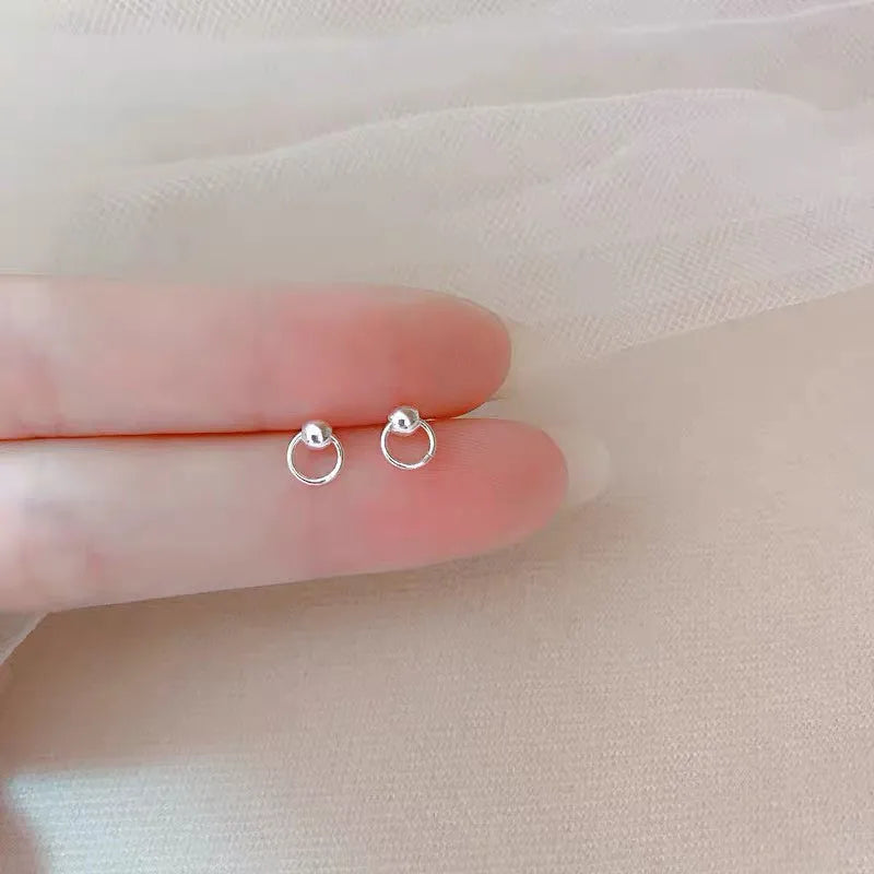 New Minimalism Heart Stud Earrings