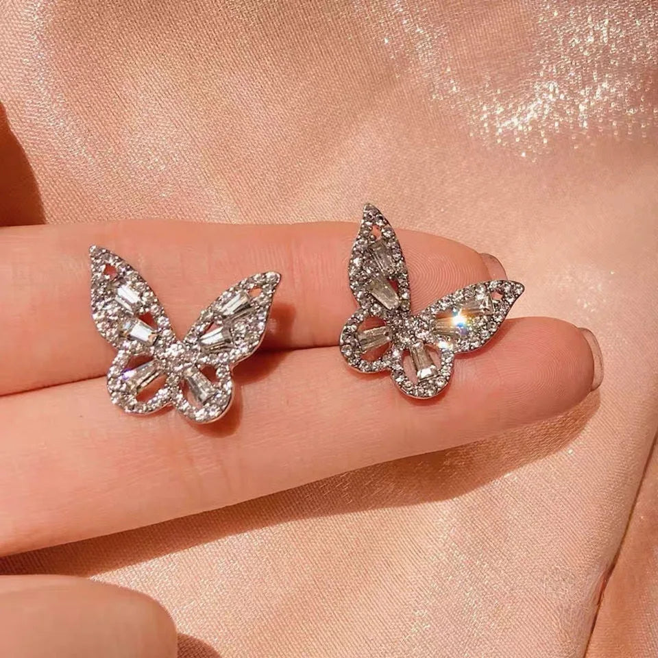 Elegant Green Flower Earrings – Light Luxury Jewelry for Women | Wedding & Party Gift