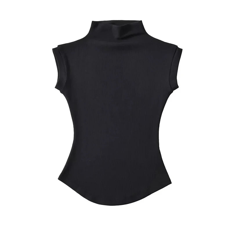 Women’s  Sleeveless Turtleneck Tops