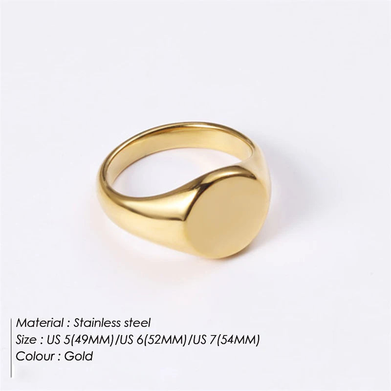 Stainless Steel Fashion Ring – Elegant Anillo Ringen Mujer | Women’s Couple Matching Jewelry