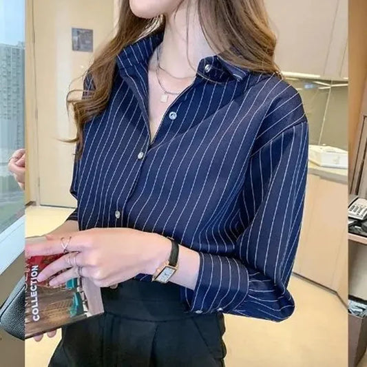 Women's Vintage Striped Shirt