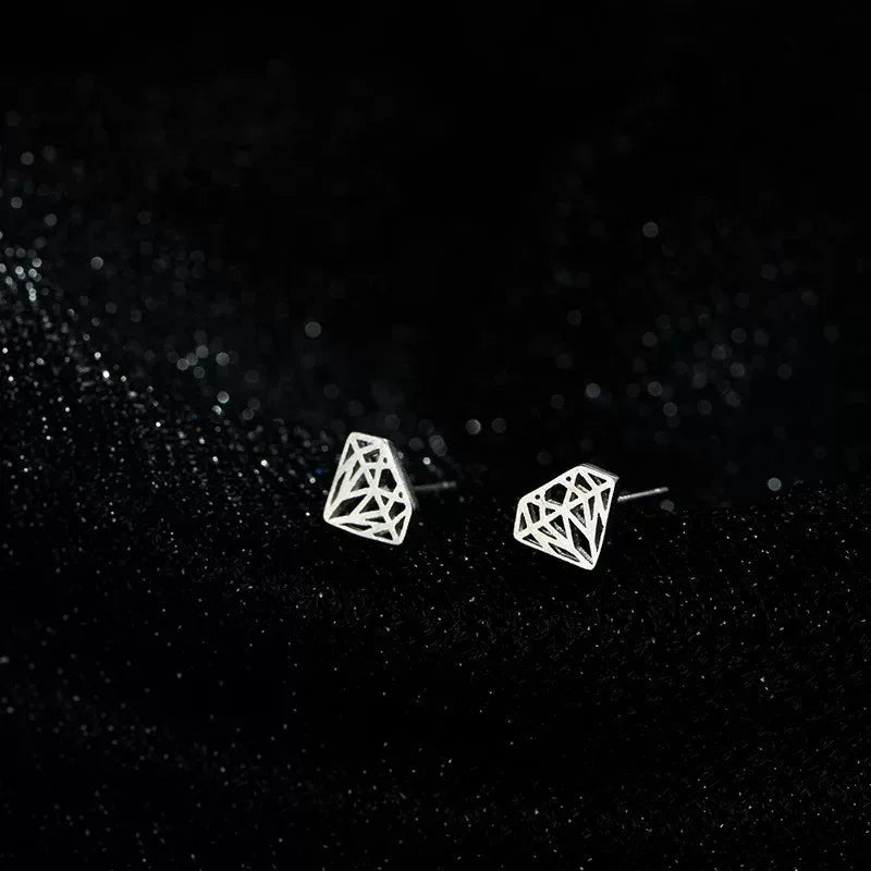 Minimalist Star Stud Earrings – Silver Color, Hypoallergenic Jewelry for Women & Girls