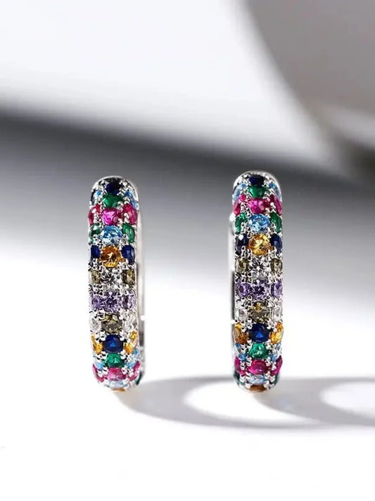 Mini Round Silver Earring