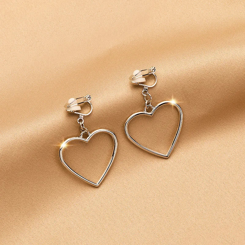 Vintage Personality Ear Clip Without Ear Piercings Advanced Sense Simple Earrings Fashion Temperament Pearl Ear Hanging Girl