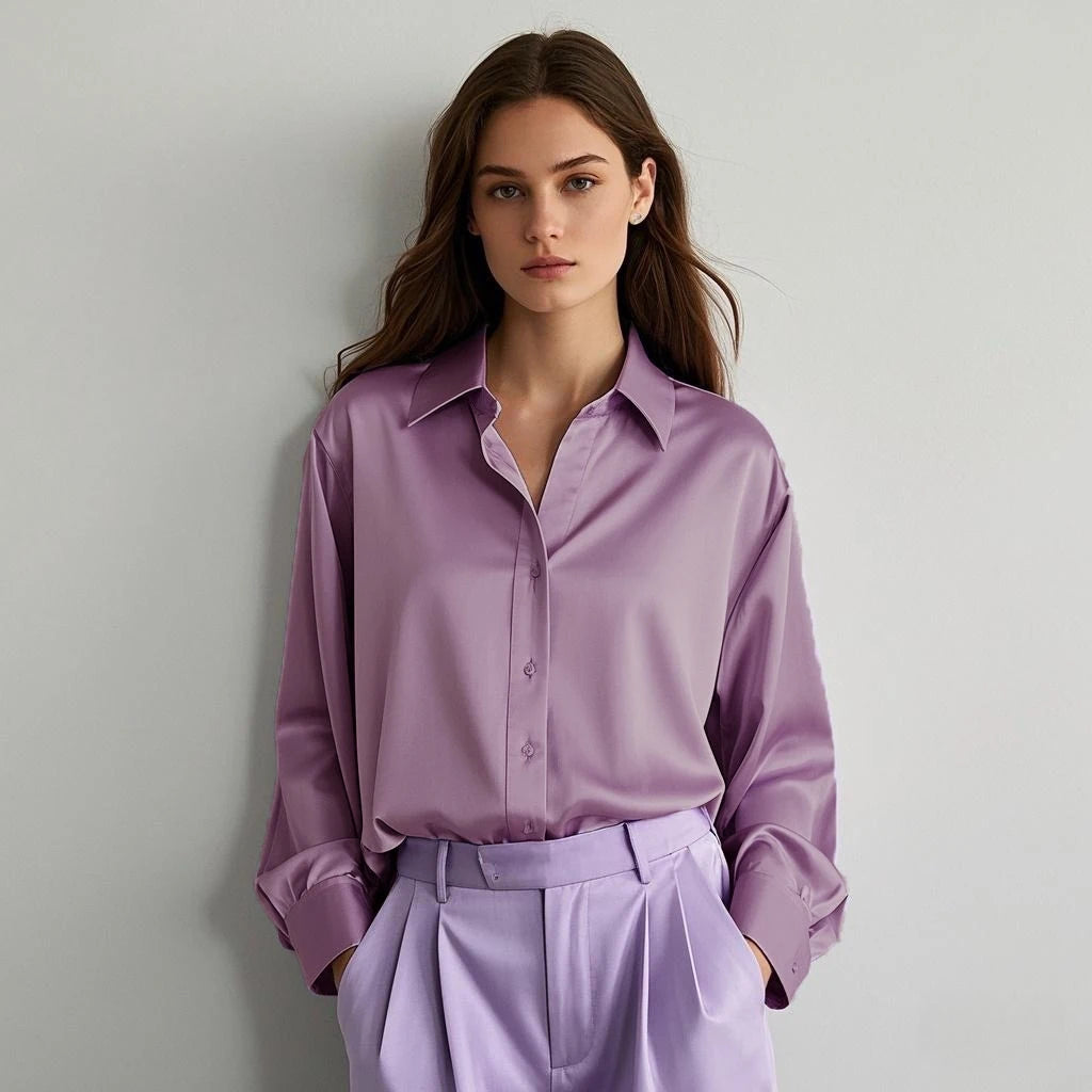 2025 Summer Chic Satin Blouses