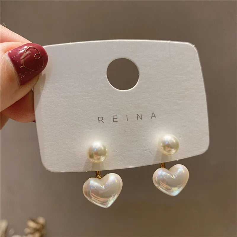 Elegant Flower Pearl Stud Earrings – Unique Design for Women, Perfect for Weddings & Parties