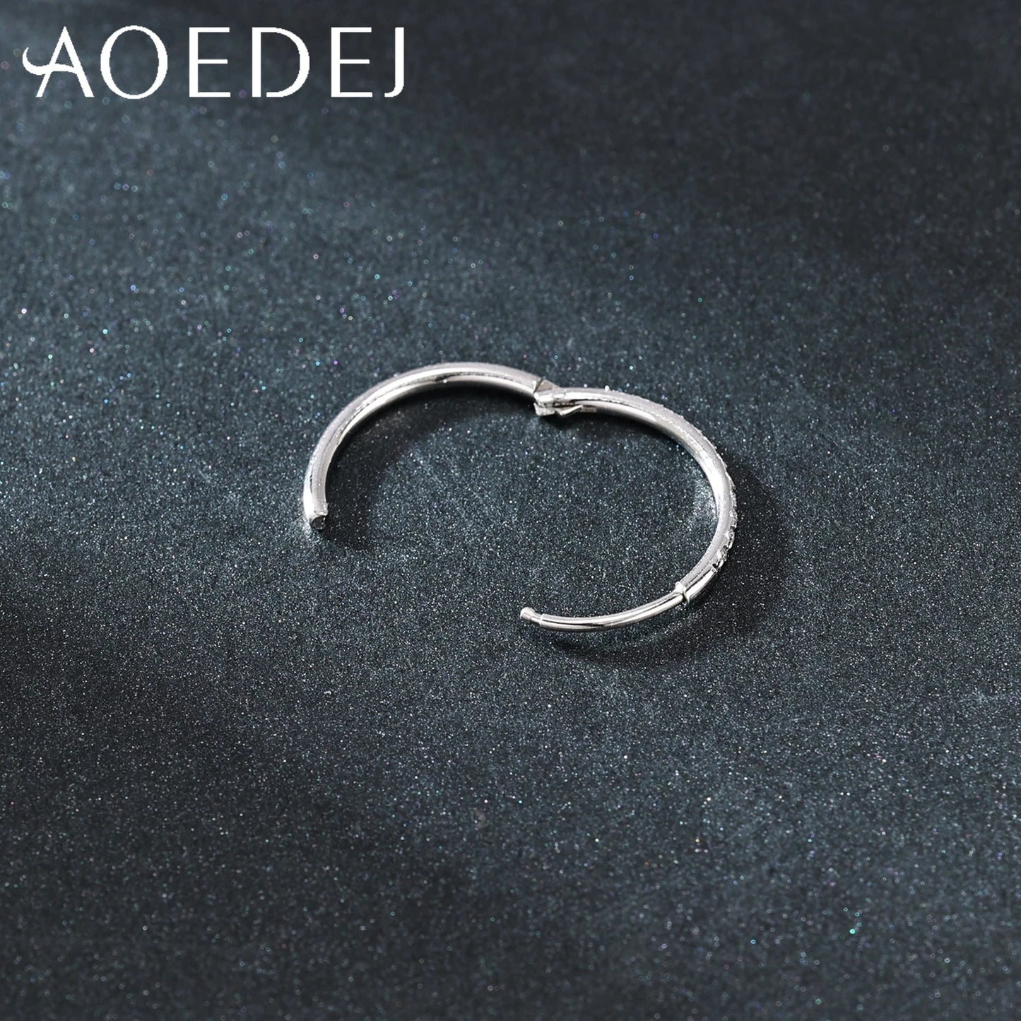 20G Stainless Steel Hoop Earring with CZ Crystal – Unisex Conch & Helix Cartilage Jewelry