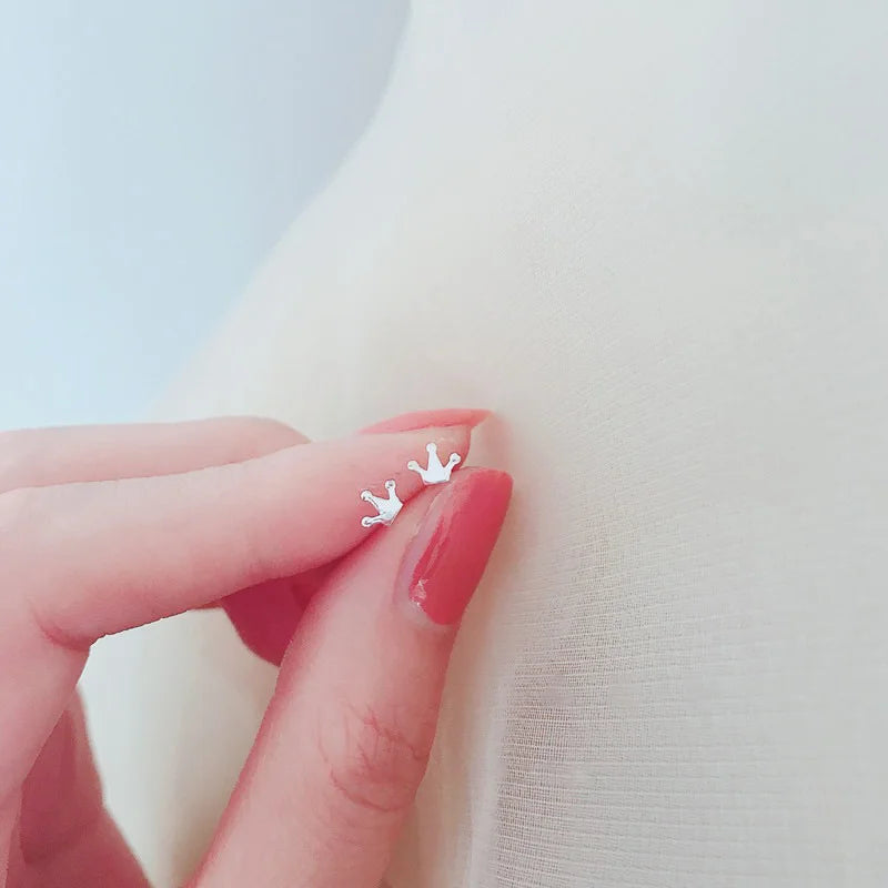 Minimalist Star Stud Earrings – Silver Color, Hypoallergenic Jewelry for Women & Girls