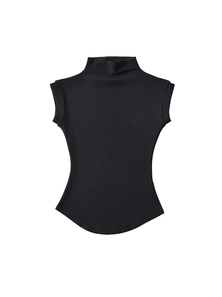 Women’s  Sleeveless Turtleneck Tops
