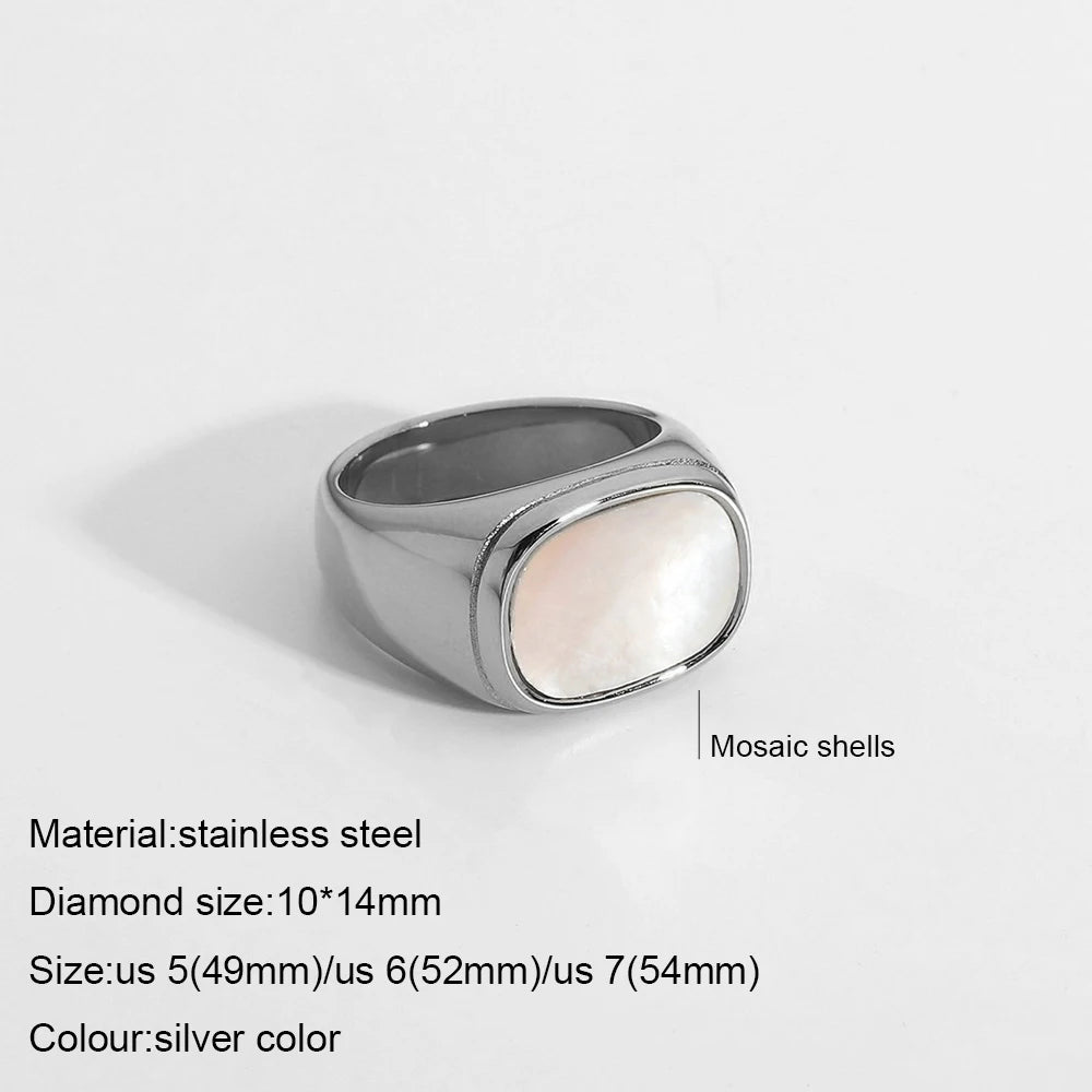 Stainless Steel Fashion Ring – Elegant Anillo Ringen Mujer | Women’s Couple Matching Jewelry
