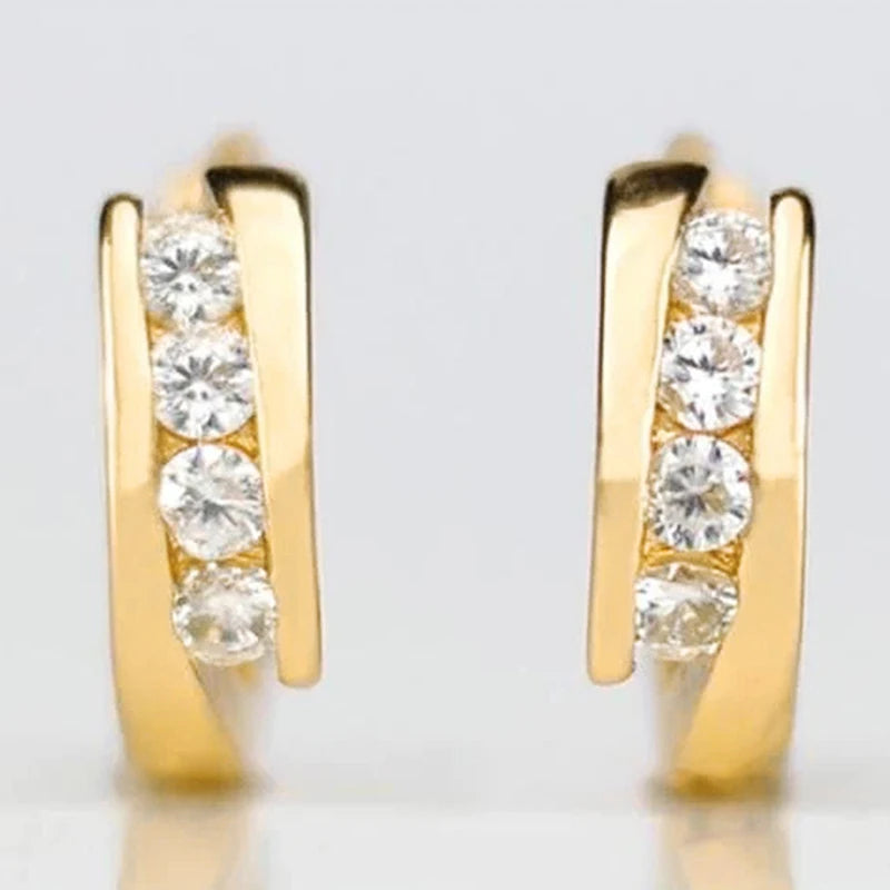 Gold Color Hoop Earrings – Versatile Daily Wear Statement Jewelry for Women