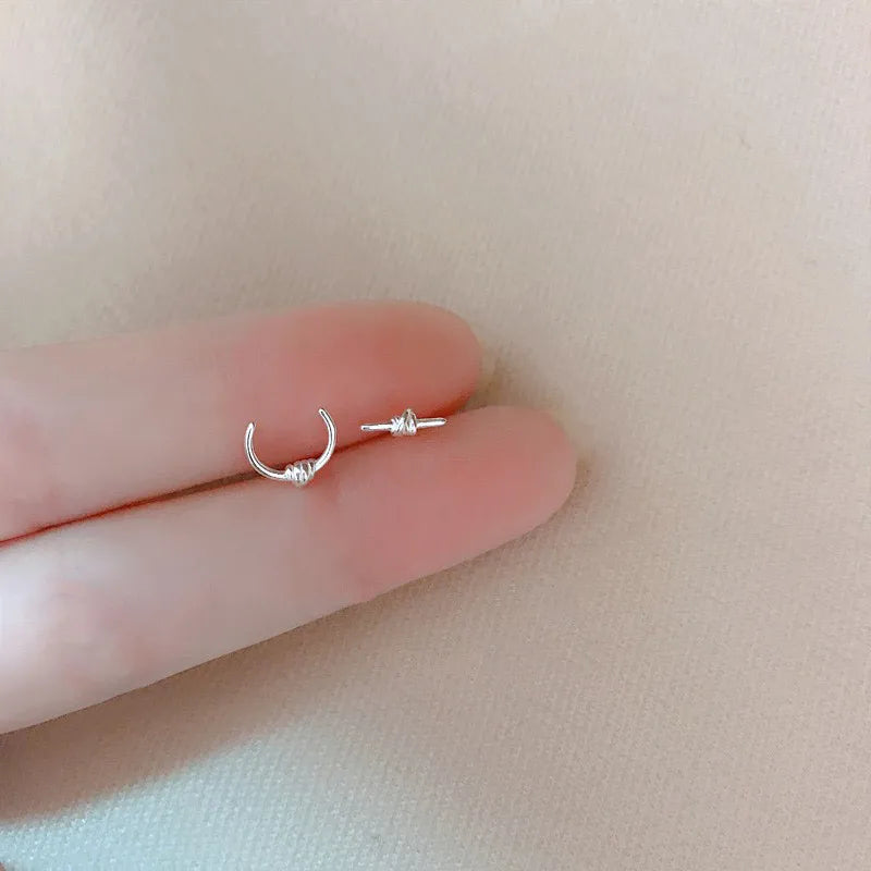 New Minimalism Heart Stud Earrings
