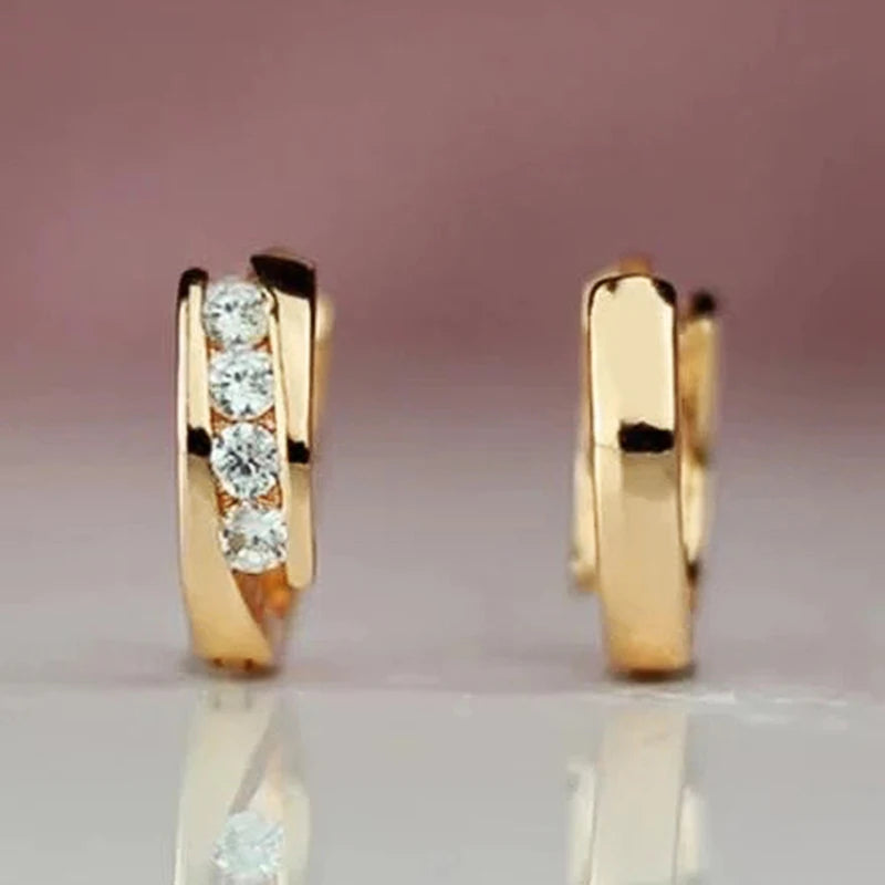 Gold Color Hoop Earrings – Versatile Daily Wear Statement Jewelry for Women