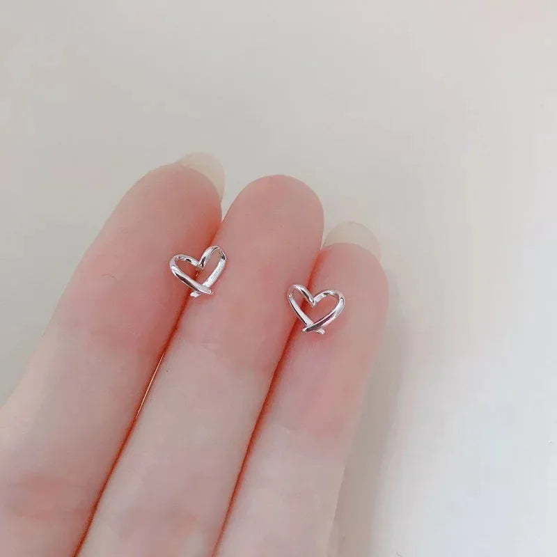 Minimalist Star Stud Earrings – Silver Color, Hypoallergenic Jewelry for Women & Girls