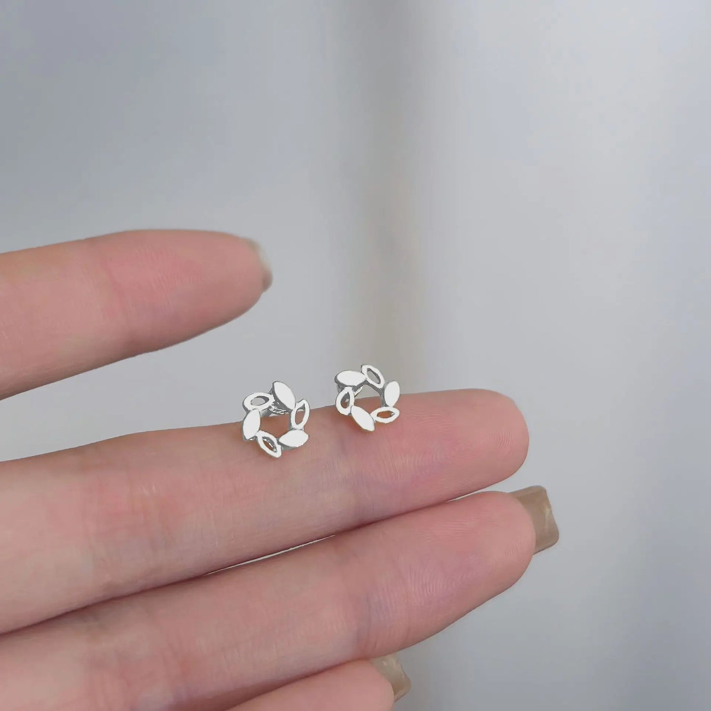 Minimalist Star Stud Earrings – Silver Color, Hypoallergenic Jewelry for Women & Girls