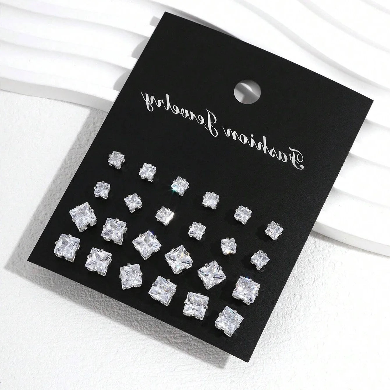 12 Pairs of Luxurious, Simple, Shiny, and Caring Decorative Earrings | Perfect Gift for Parties & Couples