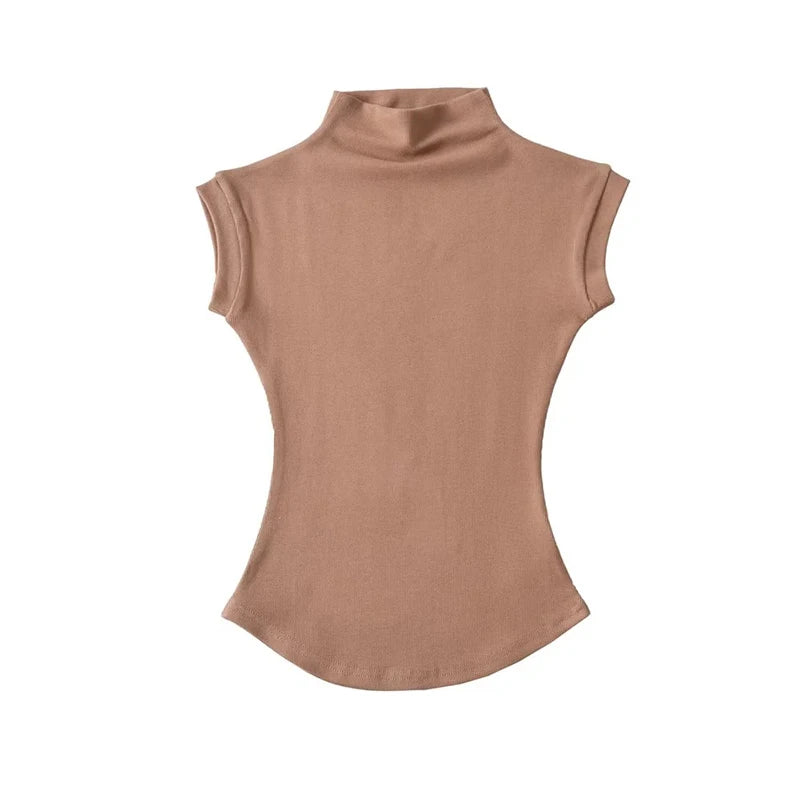 Women’s  Sleeveless Turtleneck Tops