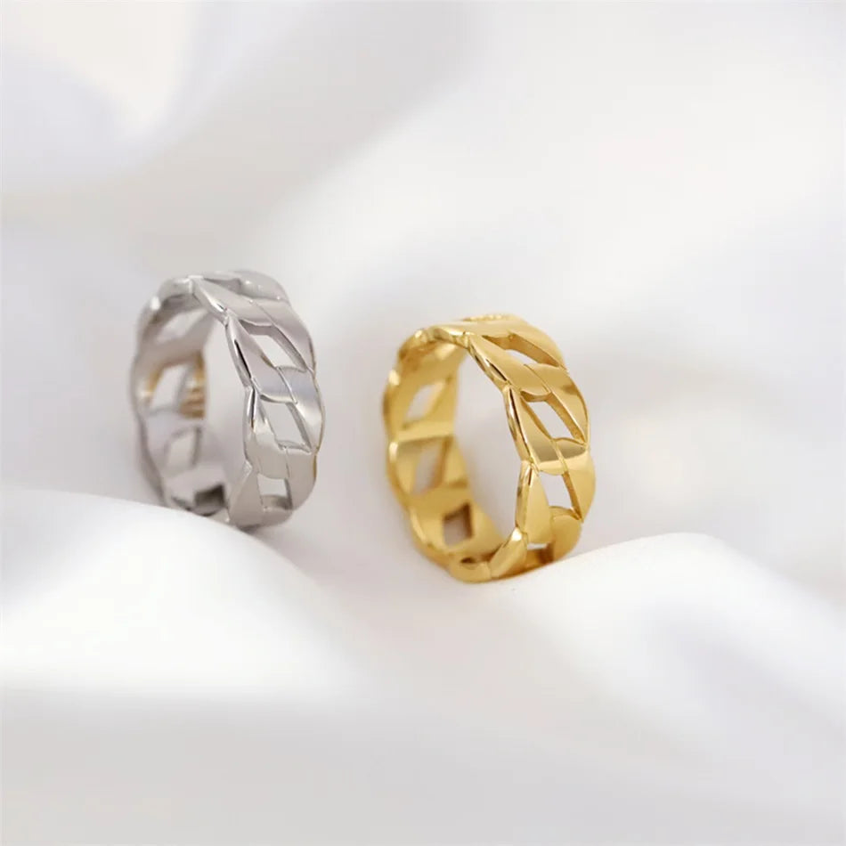 Stainless Steel Fashion Ring – Elegant Anillo Ringen Mujer | Women’s Couple Matching Jewelry