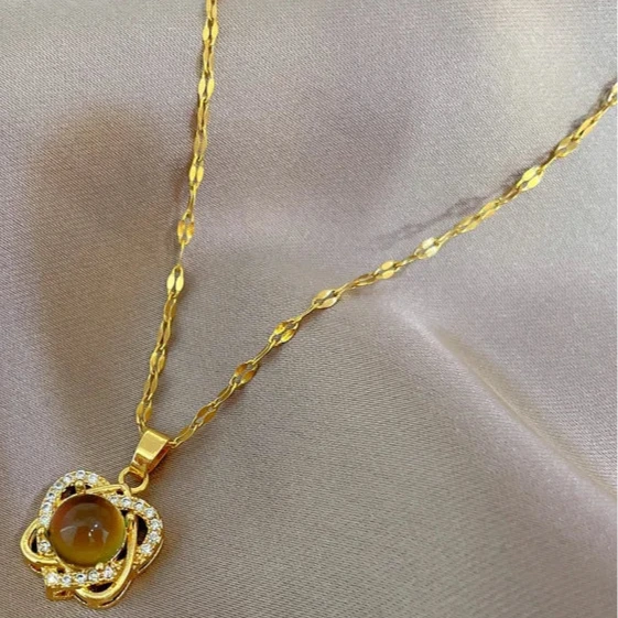 Heart Mood Necklace – Color Changing Temperature-Sensing Crystal Pendant