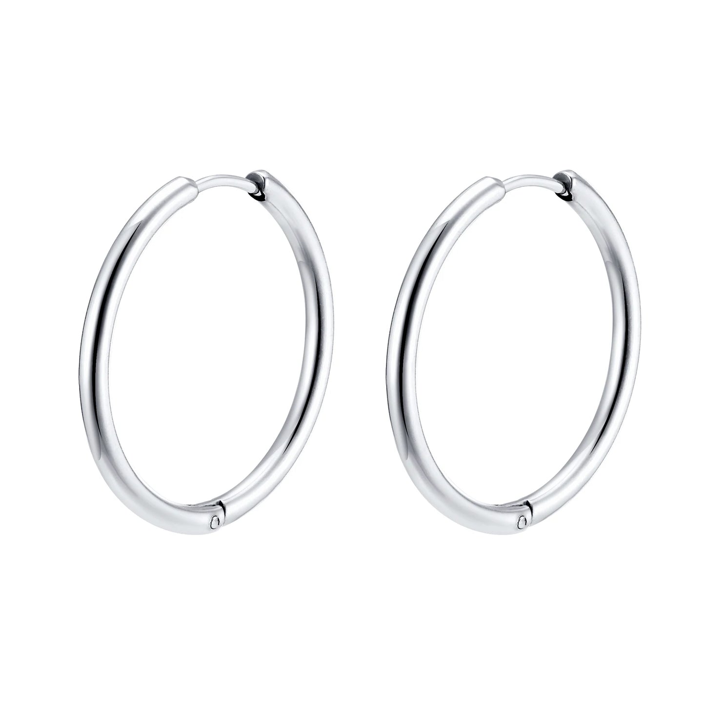 Minimalist Stainless Steel Hoop Earrings – Simple Huggies for Women & Girls | Anti-Allergy, Everyday Hoops