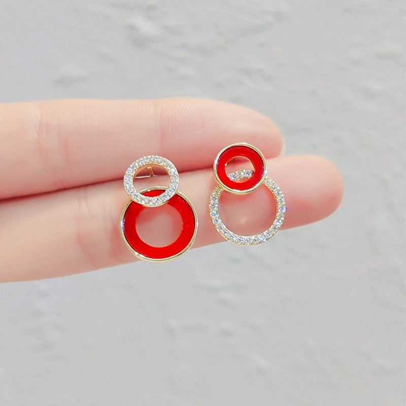 New Irregular Mussel Stud Earrings – Unique Floral, Leaf, Pearl & Heart Designs for Women