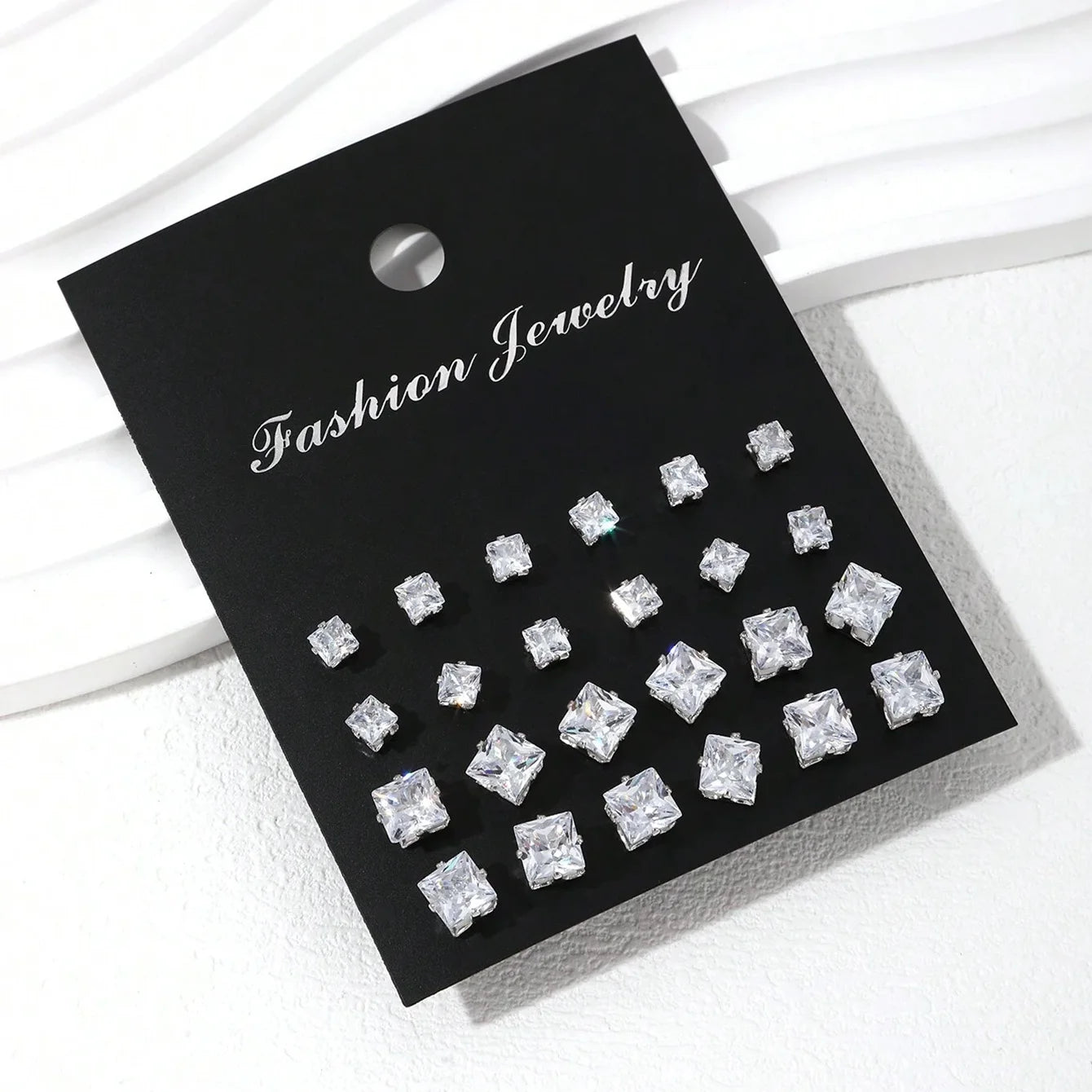 12 Pairs of Luxurious, Simple, Shiny, and Caring Decorative Earrings | Perfect Gift for Parties & Couples