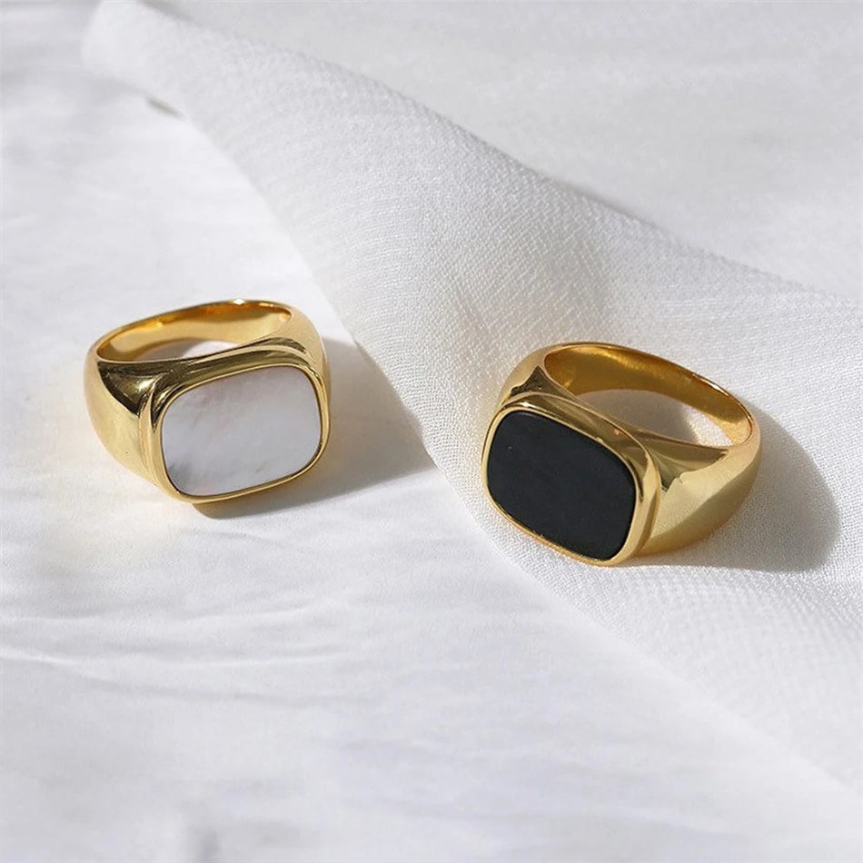 Stainless Steel Fashion Ring – Elegant Anillo Ringen Mujer | Women’s Couple Matching Jewelry