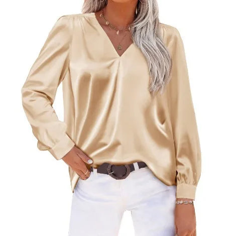 Spring-Summer Satin Shirt