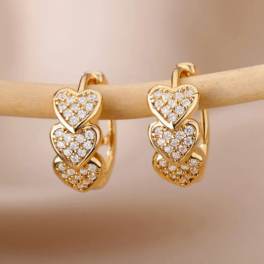 Heart Hoop Earrings