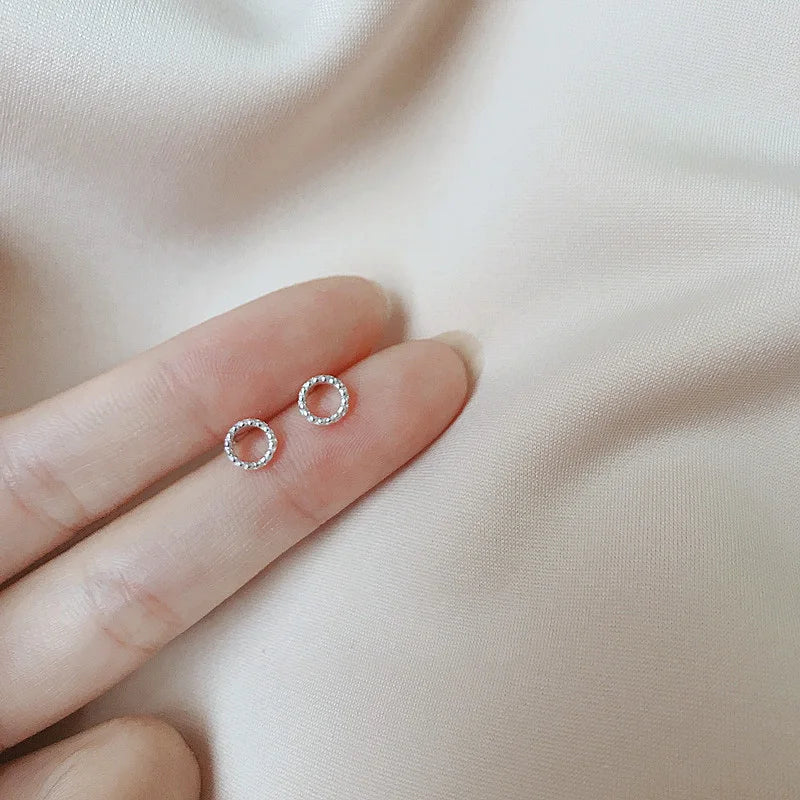 Minimalist Star Stud Earrings – Silver Color, Hypoallergenic Jewelry for Women & Girls