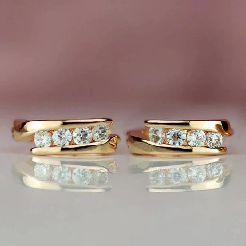 Gold Color Hoop Earrings – Versatile Daily Wear Statement Jewelry for Women