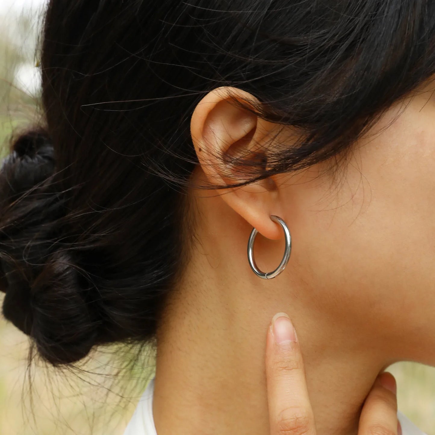 Minimalist Stainless Steel Hoop Earrings – Simple Huggies for Women & Girls | Anti-Allergy, Everyday Hoops