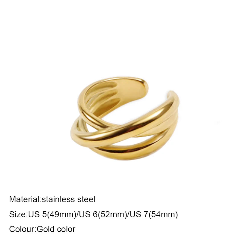 Stainless Steel Fashion Ring – Elegant Anillo Ringen Mujer | Women’s Couple Matching Jewelry