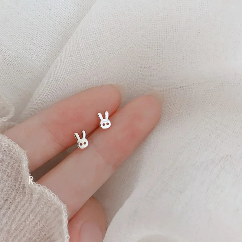Minimalist Star Stud Earrings – Silver Color, Hypoallergenic Jewelry for Women & Girls