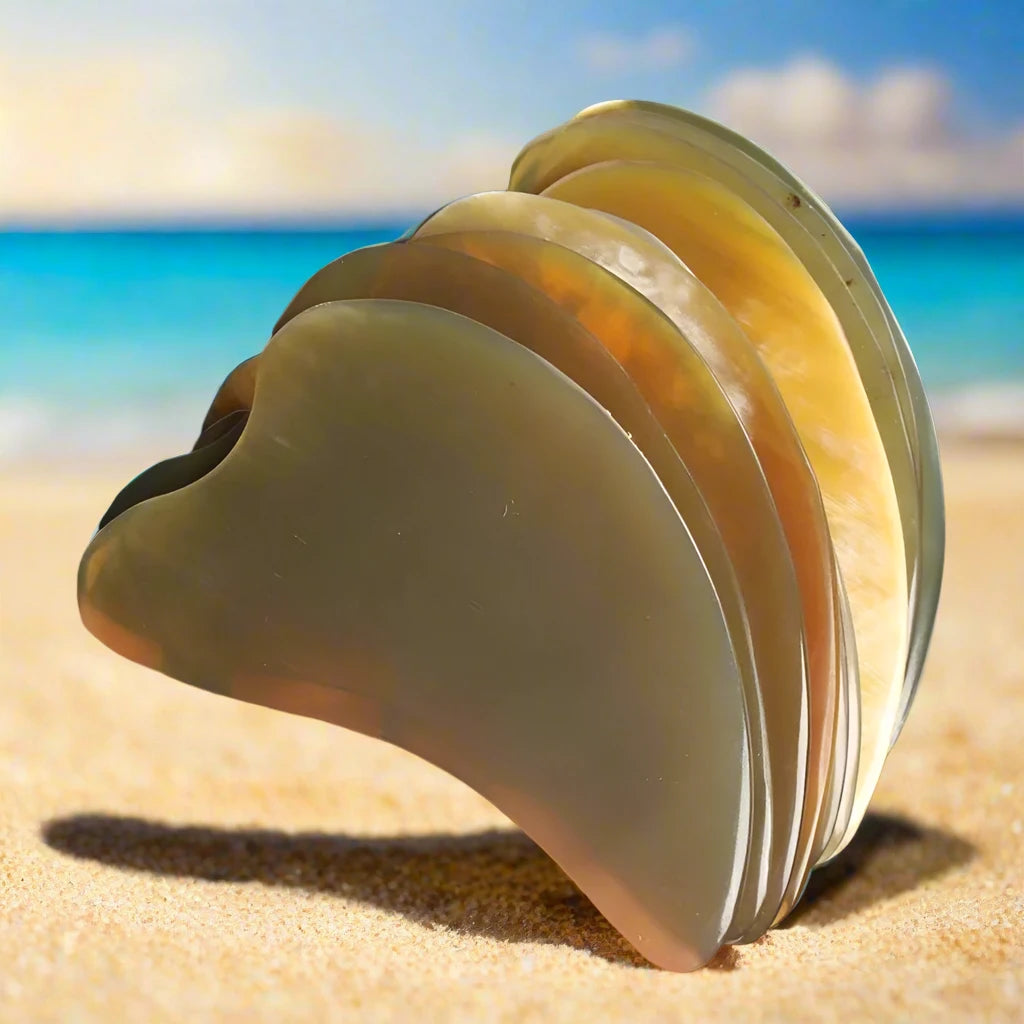 Natural Ox Horn Gua Sha Board – Rejuvenate, Sculpt & Glow!