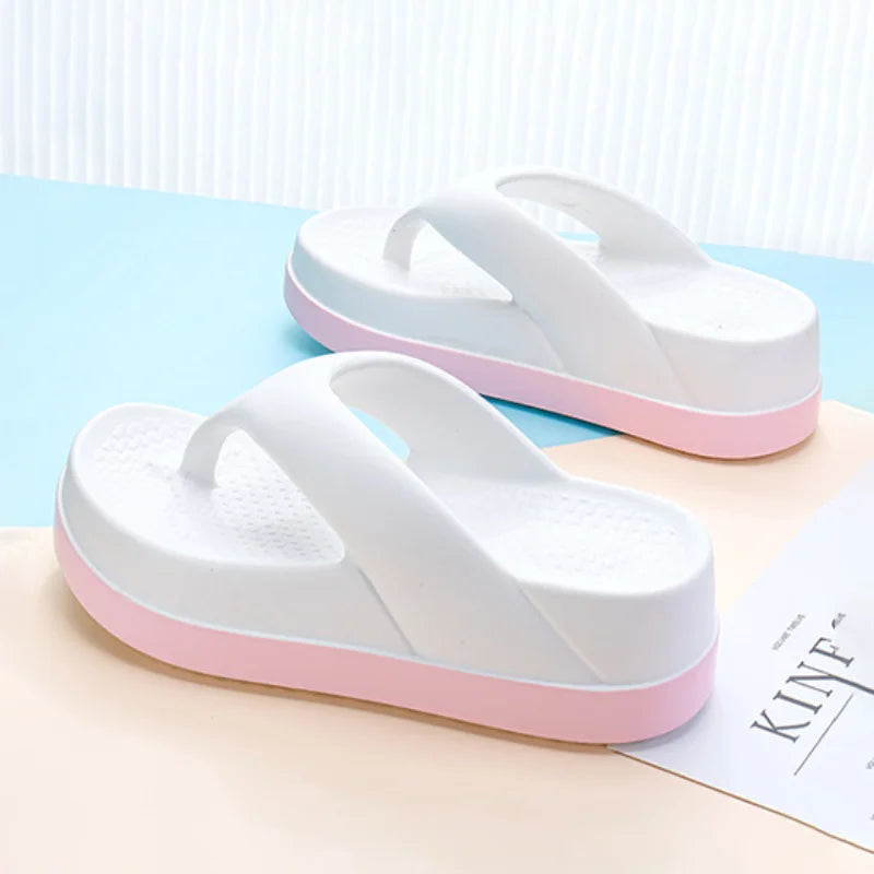 2025 Trendy Women’s Flip Flops – Casual Non-Slip Platform Sandals with Unique Features, Perfect for Outdoor Wear