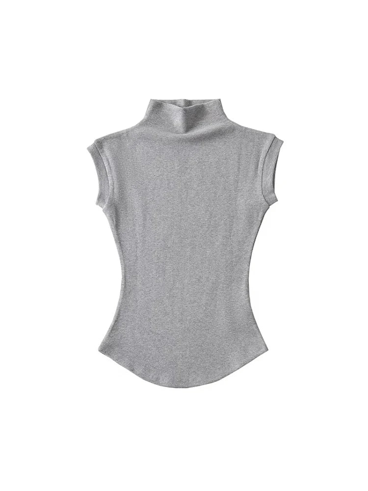 Women’s  Sleeveless Turtleneck Tops