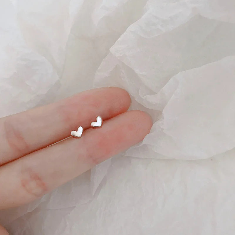 Minimalist Star Stud Earrings – Silver Color, Hypoallergenic Jewelry for Women & Girls