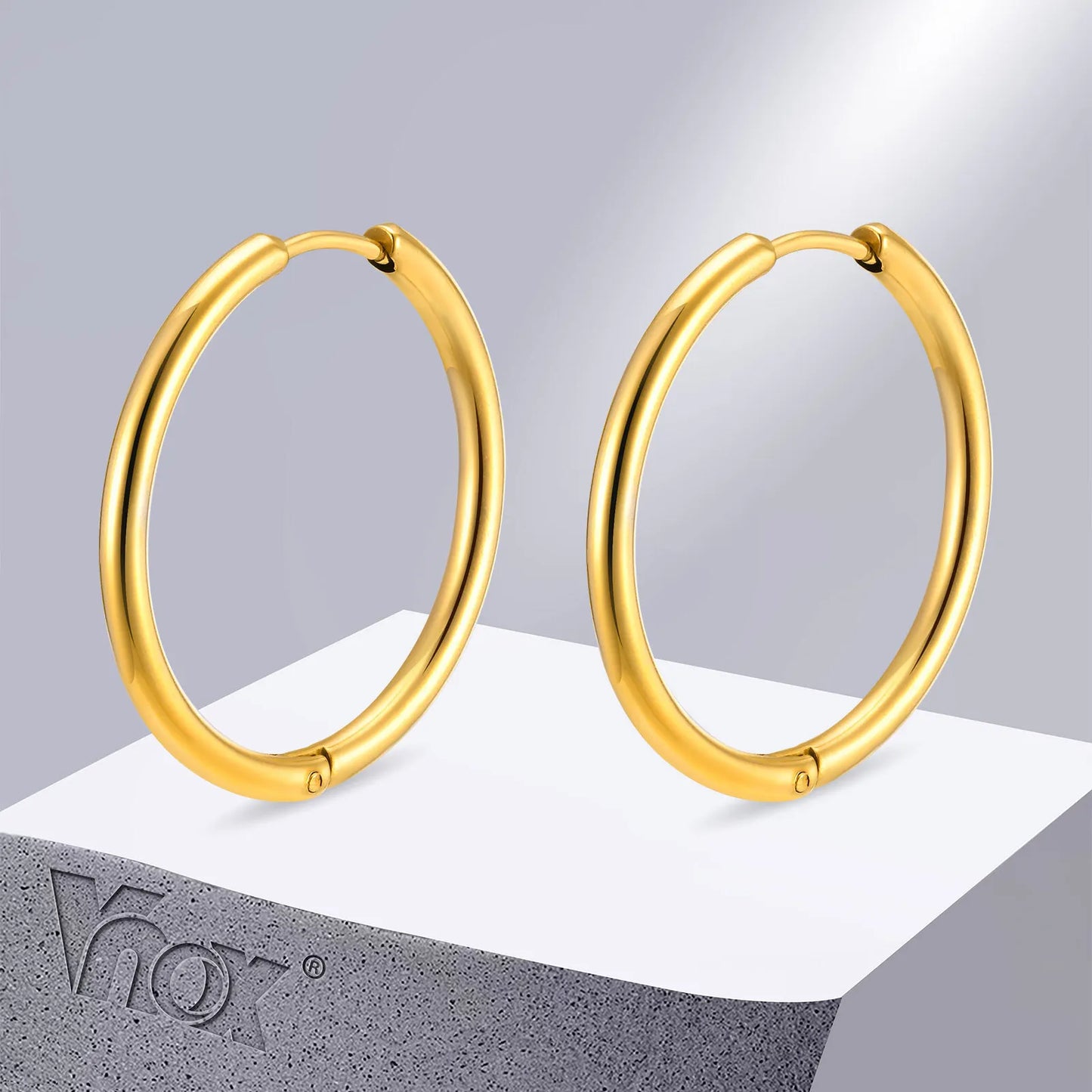 Minimalist Stainless Steel Hoop Earrings – Simple Huggies for Women & Girls | Anti-Allergy, Everyday Hoops