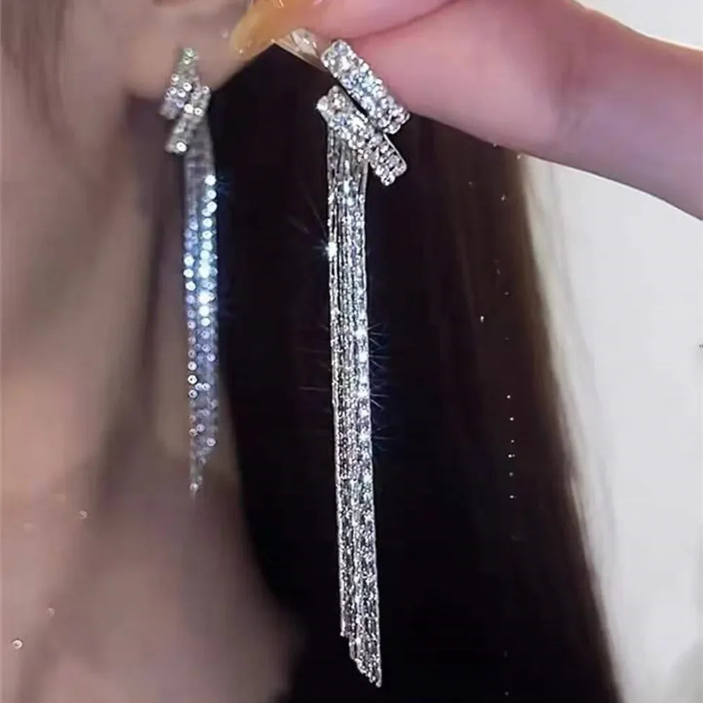 Wheat Tassel Pendant U-Shaped Earrings – Gold Color, 2025 New Fashion for Women & Girls