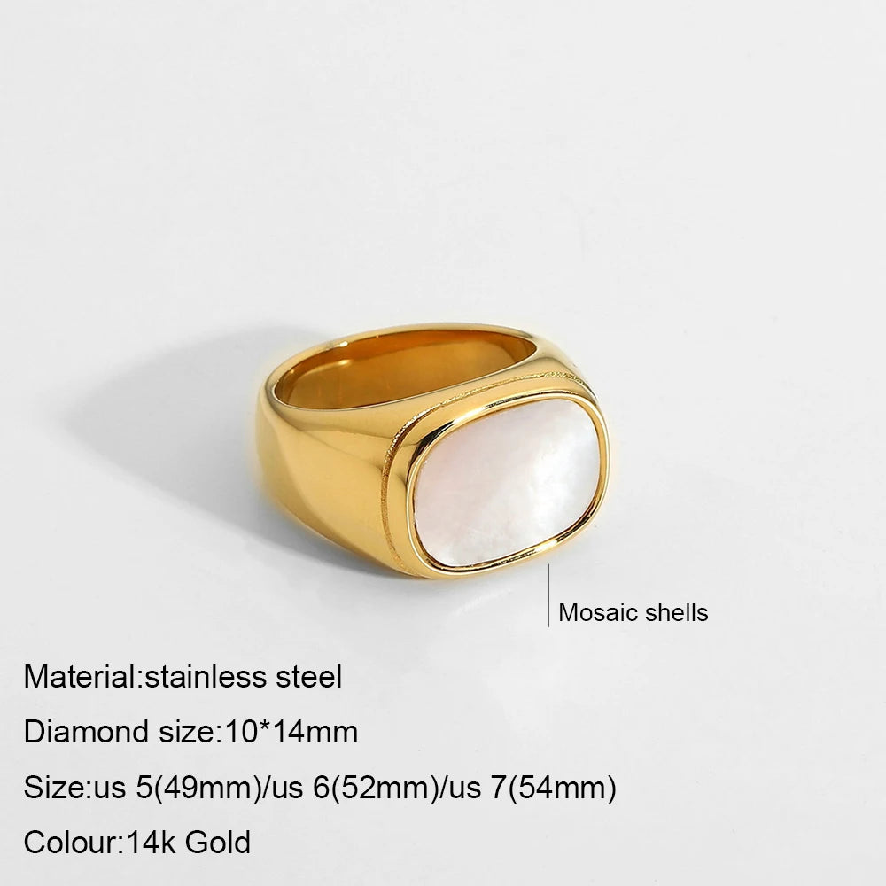 Stainless Steel Fashion Ring – Elegant Anillo Ringen Mujer | Women’s Couple Matching Jewelry