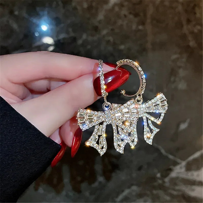 Wheat Tassel Pendant U-Shaped Earrings – Gold Color, 2025 New Fashion for Women & Girls