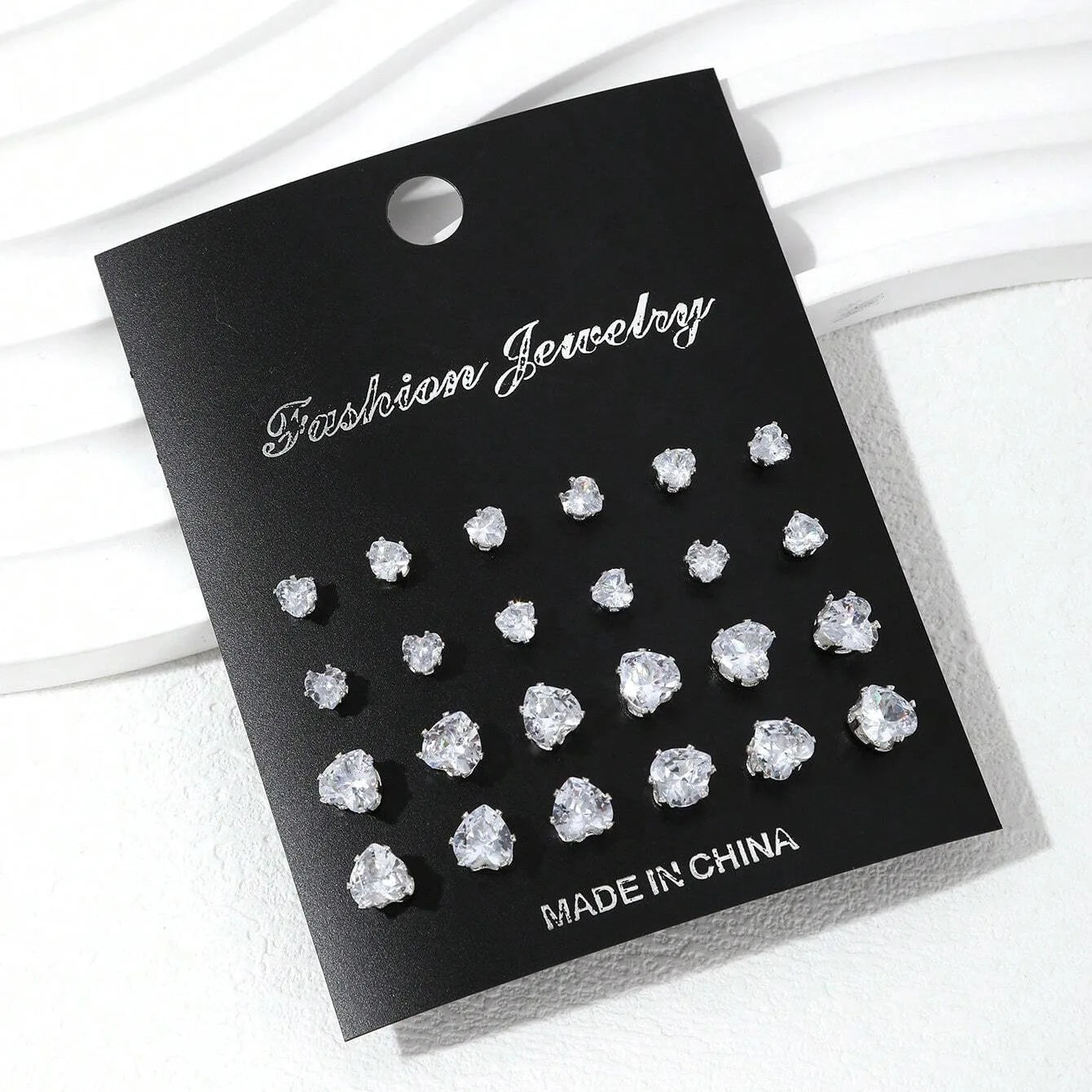 12 Pairs of Luxurious, Simple, Shiny, and Caring Decorative Earrings | Perfect Gift for Parties & Couples