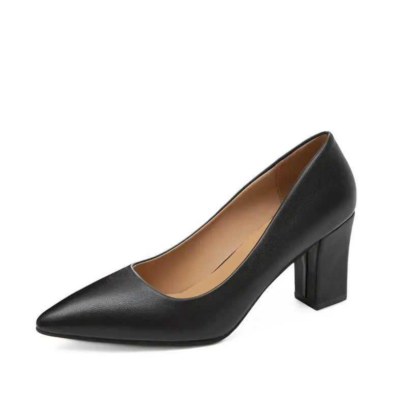 Leather High Heels
