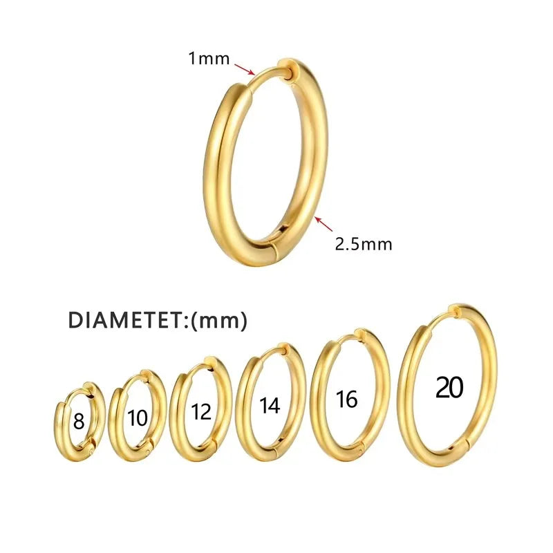 18G Small Sleeper Hoop Earrings – Tiny Huggie Earrings for Women & Men | Cartilage, Helix, Daith, Tragus Piercing Jewelry