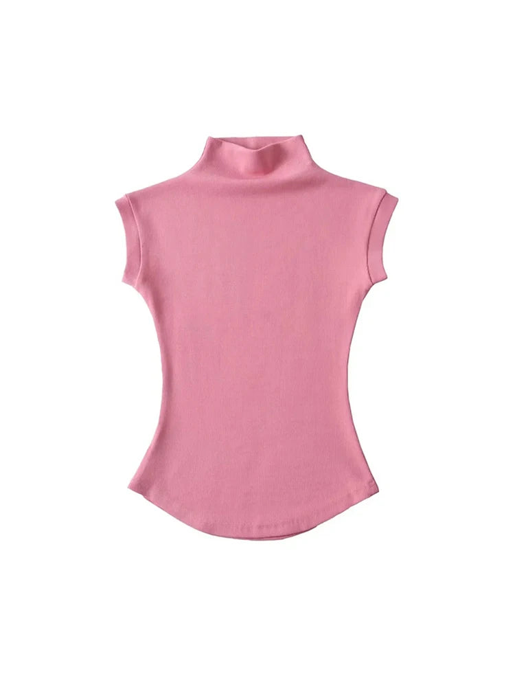 Women’s  Sleeveless Turtleneck Tops