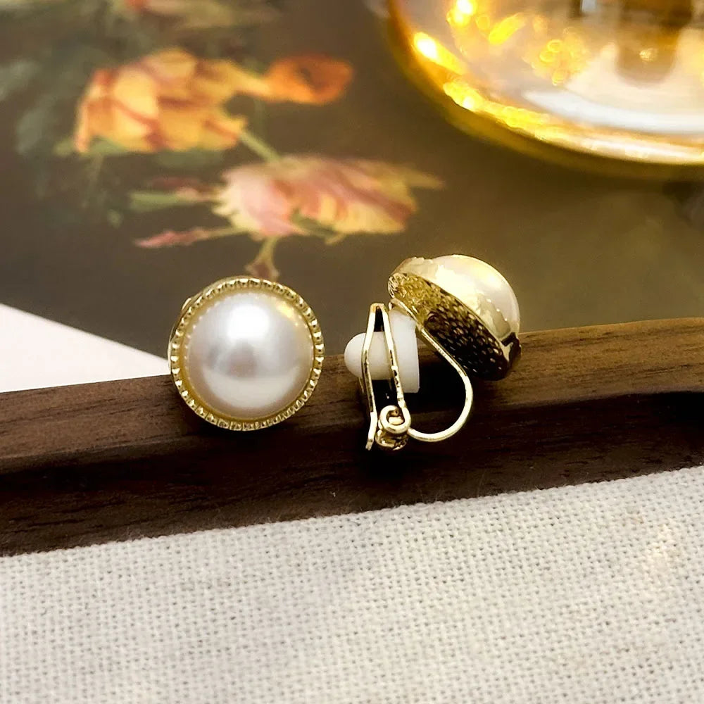 French Baroque Pearl Ear clip – 2025 New Hot Selling Ear clip Style for Women | No Ear Hole Required