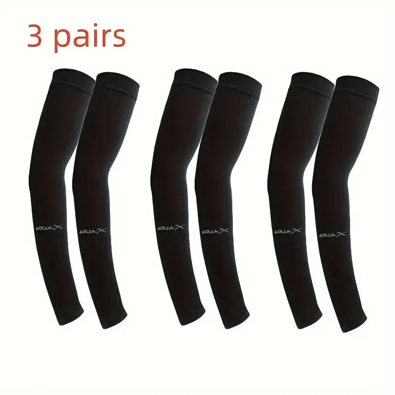 3 Pairs of Breathable Sun Protection Sleeves – Stay Cool, Stay Protected!