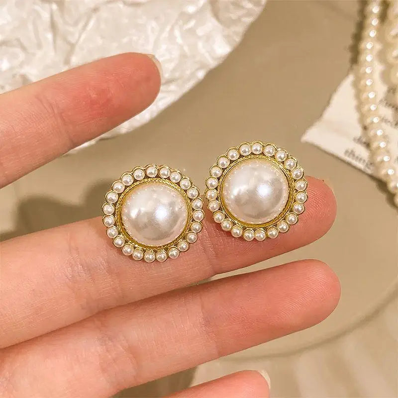 Crystal Pearl Ear Cuff – Non-Piercing Clip-On Earring | Elegant Wedding & Party Jewelry