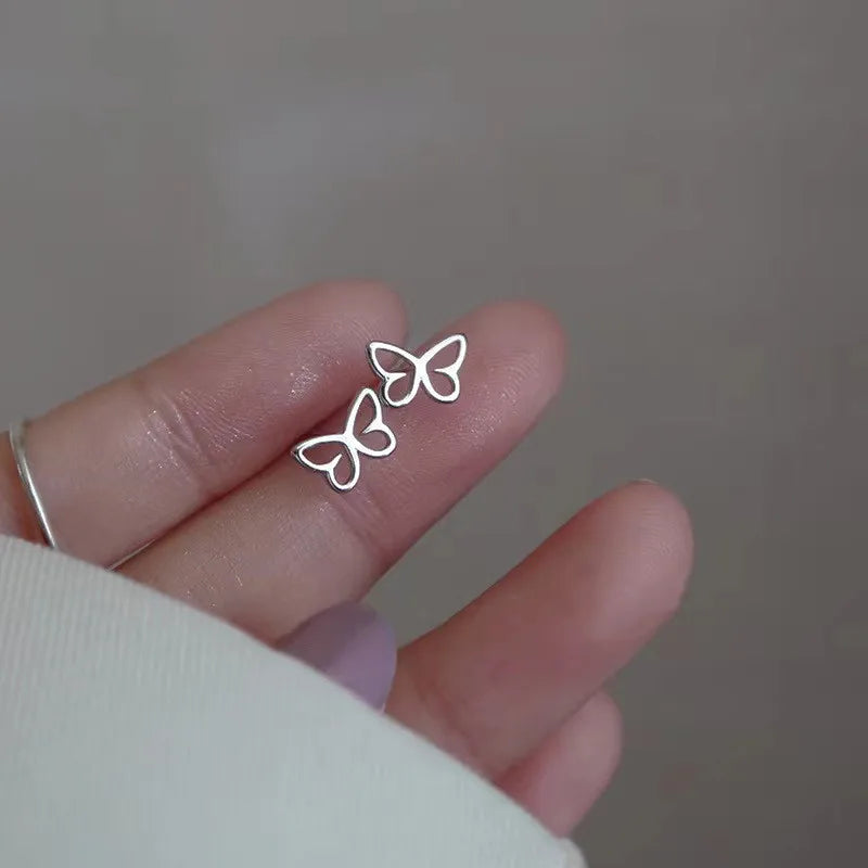 New Minimalism Heart Stud Earrings